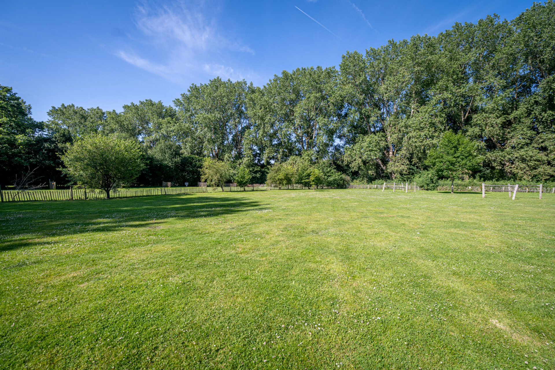 Gezin aan de picknicktafel