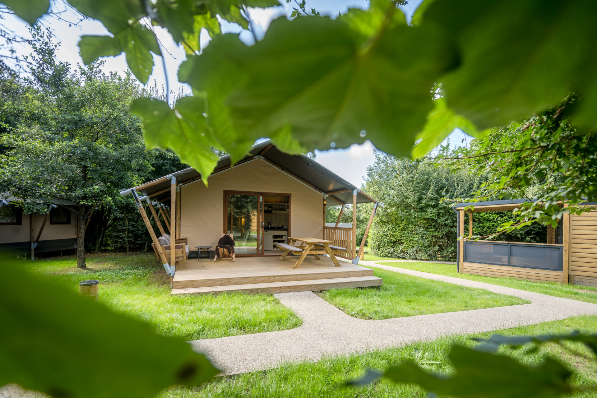 Glampingtent bij Urban Gardens Ieper